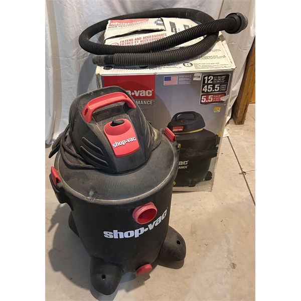 SHOP VAC 12 GAL WORKING Kidd Family Auctions