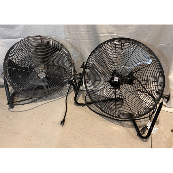 LOT OF 2 - INDUSTRIAL FANS - 16 INCH