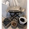 Image 1 : JOB LOT - CUISINART PORTABLE PROPANE BBQ & QTY PLANTERS