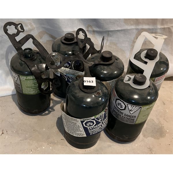 LOT OF 6 - PROPANE TANKS W/ CONTENTS