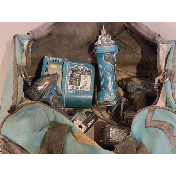 JOB LOT - MAKITA TOOL KIT - IMPACT DRILLS - BATTERIES & CHARGER