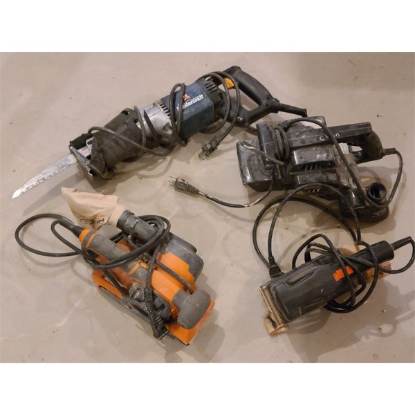 LOT OF 4 - MC SAWZALL, SANDER, ETC