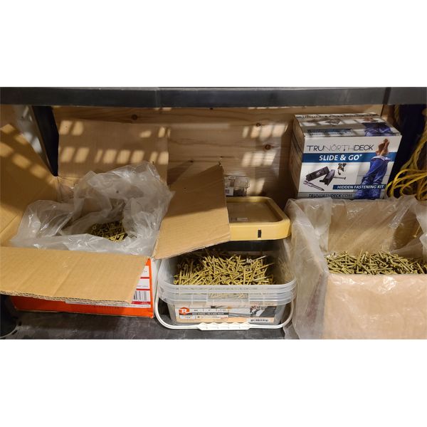 JOB LOT - QTY OF DECK SCREWS - 2 & 3 INCH