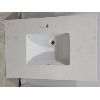 Image 1 : VANITY TOP W/ SINK IN GRANITY / QUARTZ (?) - 22.5 X 37 INCH