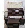 Image 4 : BEDROOM SET - SOLID WOOD WAVE DESIGN - QUEEN SIZE HEAD & FOOT BOARD, NIGHT TABLE & MATTRESS / BOX SP