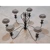 Image 1 : OUTDOOR SOLAR CHANDELIER - 6 LIGHTS 