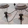 Image 2 : OUTDOOR SOLAR CHANDELIER - 6 LIGHTS 