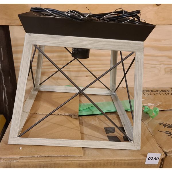 LOT OF 2 - SQUARE PENDANT LIGHTS