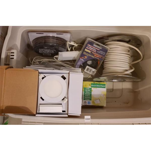 JOB LOT - POT LIGHTS - WIRING - CABLE 