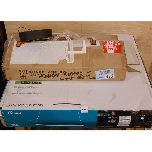 LOT OF 2 - COSMO LED PENDANT LIGHTS 