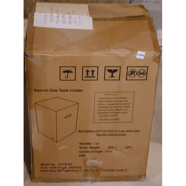 SQUARE GAS TANK HOLDER - AS NEW 