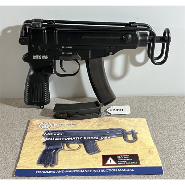 ZASTAVA MODEL M84 SCOPION IN .32 AUTO - RESTRICTED RIFLE CLASS