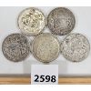 Image 1 : LOT OF 5 - CDN SILVER 50 CENT PIECES - 1941, '44, '51, '60, '65
