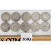 Image 1 : LOT OF 10 - CDN SILVER 25 CENT PIECES - 1909-1945