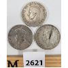 Image 2 : LOT OF 3 - HALF CROWNS - 1933, 39, 48