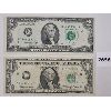 Image 1 : LOT OF 2 - 1963 STAR US $1 BANKNOTE & 1976 US $2 BANKNOTE