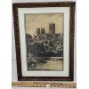 Image 1 : CASTLE ON THE HILL SCENE PRINT IN FRAME