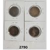 Image 2 : LOT OF 4 - CDN LARGE CENTS - 1882 x2 & 1884 x2