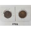 Image 2 : LOT OF 2 - CDN LARGE CENTS - 1907 & 1907H