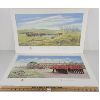 Image 2 : LOT OF 4 - JAMES LUMBERS PRINTS INCL "THE MARCH WEST," "A CULTURAL EXCHANGE" & ETC