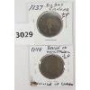 LOT OF 2 - CDN 1837 & 1844 TOKENS INCL DU BAS CANADA & BANK OF MONTREAL