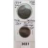 LOT OF 2 - CDN 1854 & 1857 TOKENS INCL BANK OF UPPER CANADA