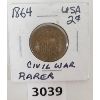 Image 1 : U.S.A. 1864 2CENT COIN