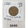 Image 1 : U.S.A. 1865 2CENT COIN