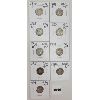 Image 1 : LOT OF 9 - U.S.A. MERCURY 10CENT COINS INCL 1925, 1928, 1934 & ETC