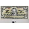 Image 1 : 1937 CDN UNCIRCULATED $20 BANKNOTE 