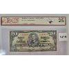 Image 1 : 1937 CDN CERTIFIED $20 BANKNOTE - VF25