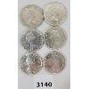 Image 2 : LOT OF 6 - CDN 50 CENT SILVER COINS 