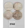 Image 1 : LOT OF 4 - CDN SILVER DOLLARS - 1963. 64, 65 & 66