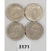 Image 2 : LOT OF 4 - CDN SILVER DOLLARS - 1936, 39, 49 & 50