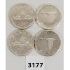 Image 1 : LOT OF 4 - CDN SILVER DOLLARS - 1965 x 2, 1967 x2