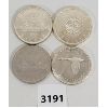 Image 1 : LOT OF 4 - CDN SILVER DOLLARS - 1964, 65, 66 & 67