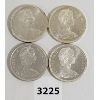 Image 2 : LOT OF 4 - 1965 CDN SILVER DOLLARS 