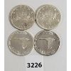 Image 1 : LOT OF 4 - CDN SILVER DOLLARS - 1965 x 2 & 1967 x 2