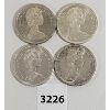 Image 2 : LOT OF 4 - CDN SILVER DOLLARS - 1965 x 2 & 1967 x 2