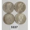 Image 2 : LOT OF 4 - CDN SILVER DOLLARS - 1965 x 4