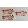 Image 1 : LOT OF 3 - SEQUENTIAL CDN $2 BANKNOTES