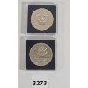 Image 1 : LOT OF 2 - RCM 1987 & 1988 SILVER DOLLARS