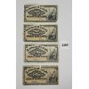 Image 1 : LOT OF 4 - 1900 DOMINION OF CANADA 25 CENT SHINPLASTERS