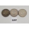 Image 1 : LOT OF 3 - CDN SILVER DOLLARS - 1936, 1957 & 1959