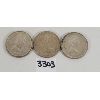Image 2 : LOT OF 3 - CDN SILVER DOLLARS - 1958, 1972 & 1973