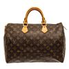 Image 1 : Louis Vuitton Brown Monogram Canvas Speedy 35 Handbag