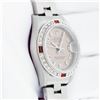 Image 3 : Rolex Ladies Quickset Salmon Arabic & Ruby Diamond Datejust 26MM