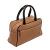 Image 3 : Chanel Brown Black Quilted Caviar Mini Boston Bowler Bag