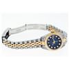 Image 7 : Rolex Ladies 2T Quickset Factory Blue Vignette Diamond Dial With Papers & Box