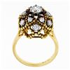 Image 9 : Antique 18K Gold 1.03 ctw European Transitional Diamond Cluster Beaded Dome Ring